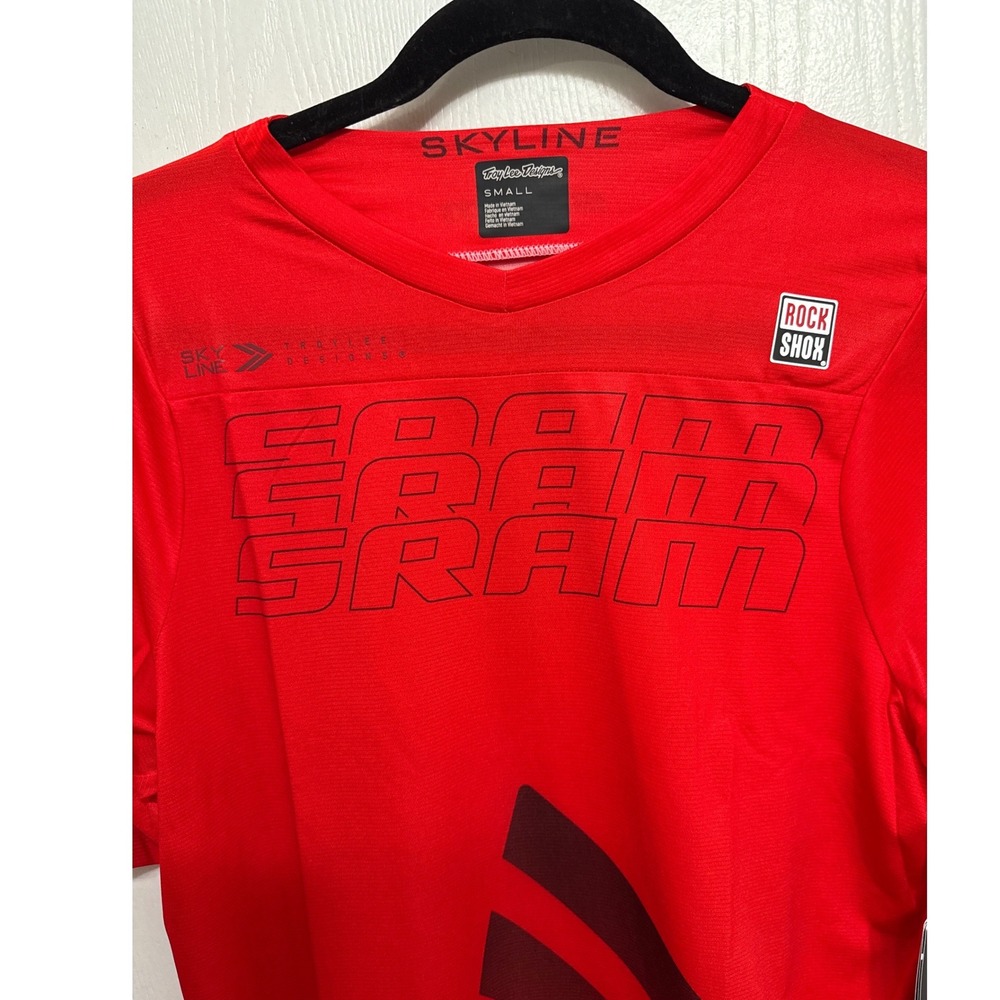 Troy Lee Designs Skyline SS Jersey SRAM Eagle RockShox Fiery Red Small NWT